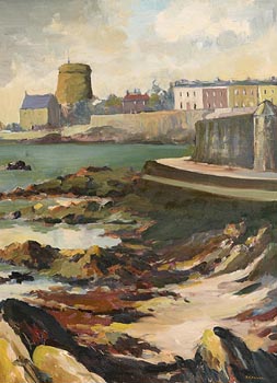 Deirdre O'Donnell, Joyce's Tower, Sandycove at Morgan O'Driscoll Art Auctions