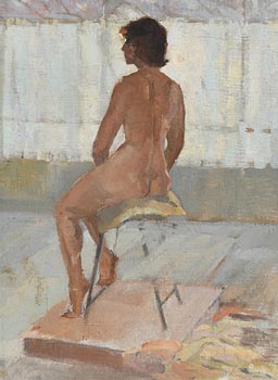 20th Century Irish School, Seated Nude at Morgan O'Driscoll Art Auctions