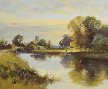 20th Century Irish School, Riverscape at Morgan O'Driscoll Art Auctions