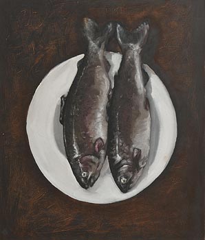 John Campion, Still Life - Fish on a Plate at Morgan O'Driscoll Art Auctions