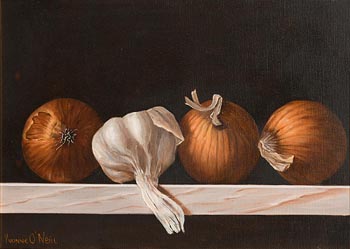 Yvonne O'Neill, Still Life - Garlic and Onion at Morgan O'Driscoll Art Auctions