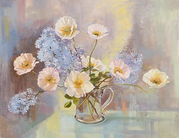Geraldine  M. O'Brien, Still Life - Flowers in a Vase at Morgan O'Driscoll Art Auctions