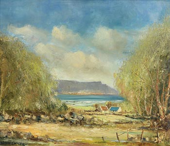 Norman J. McCaig, Cottages by the Coast, Donegal at Morgan O'Driscoll Art Auctions