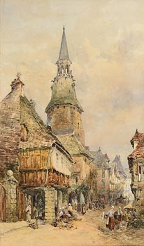 William Bingham, Market Day, Rouen (1881) at Morgan O'Driscoll Art Auctions