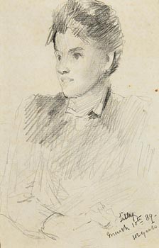 John Butler Yeats, Lilly (1889) at Morgan O'Driscoll Art Auctions