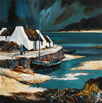 J.P. Rooney, In Sunshine and Shadow (Connemara Inlet) at Morgan O'Driscoll Art Auctions