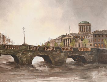 Tom Cullen, Four Courts (1974) at Morgan O'Driscoll Art Auctions