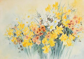 M.A. Mueller, Bank of Flowers at Morgan O'Driscoll Art Auctions