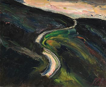 Peter Collis, Road Through the Sugarloaf Mountains at Morgan O'Driscoll Art Auctions