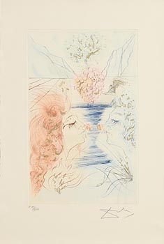Salvador Dali, Let Him Kiss Me (From Songs of Songs of Solomon) (1971) at Morgan O'Driscoll Art Auctions