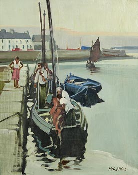 On Claddagh Quay, Galway at Morgan O'Driscoll Art Auctions
