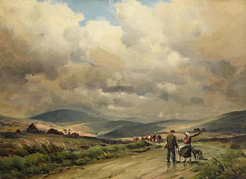 Charles J. McAuley, Herding Them Home at Morgan O'Driscoll Art Auctions