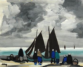 Markey Robinson, Landing the Catch at Morgan O'Driscoll Art Auctions
