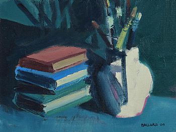 Brian Ballard, Books and Brushes (2008) at Morgan O'Driscoll Art Auctions