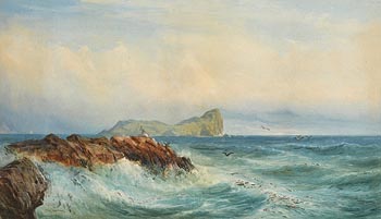 John Faulkner, The Bills Rock, Achill at Morgan O'Driscoll Art Auctions