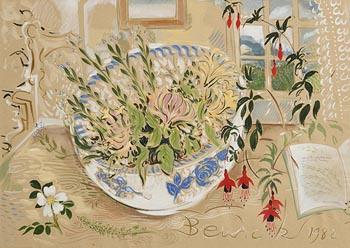 Honey Suckle in a Bowl (1982) at Morgan O'Driscoll Art Auctions