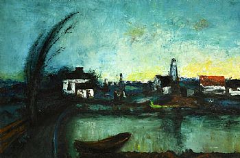 Daniel O'Neill, The Canal at Morgan O'Driscoll Art Auctions