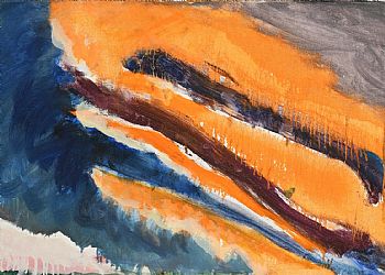 Barrie Cooke, Orange Ballinlig Sky (1996) at Morgan O'Driscoll Art Auctions