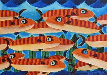 Graham Knuttel (1954-2023), Fish Life at Morgan O'Driscoll Art Auctions
