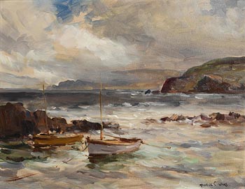 Maurice Canning Wilks, Stormy Day, Cushendun, Co Antrim at Morgan O'Driscoll Art Auctions