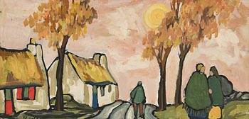 Markey Robinson, Irish Village (1967) at Morgan O'Driscoll Art Auctions