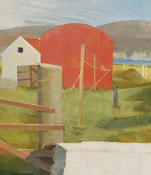Red Barn, Achill Island at Morgan O'Driscoll Art Auctions