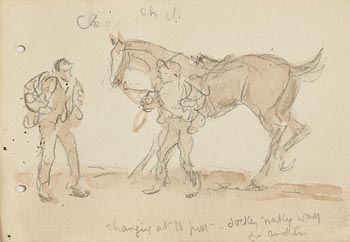 Jack Butler Yeats, The Changeover at Morgan O'Driscoll Art Auctions