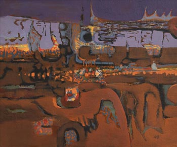 George Campbell, Malaga by Night at Morgan O'Driscoll Art Auctions