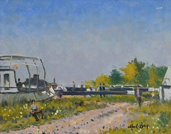 Maurice Joseph MacGonigal, Dutch Barge (1977) at Morgan O'Driscoll Art Auctions