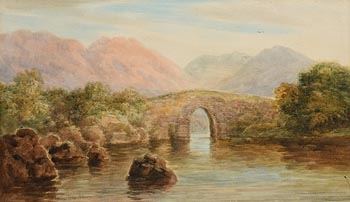 Alexander Williams, Brickeen Bridge, Killarney at Morgan O'Driscoll Art Auctions