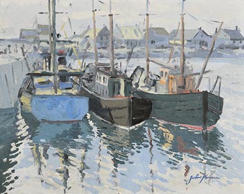 John Kirwan, Howth Harbour at Morgan O'Driscoll Art Auctions