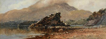 Alexander Williams, The Colleen Bawn Rock, Muckross Lake, Killarney at Morgan O'Driscoll Art Auctions