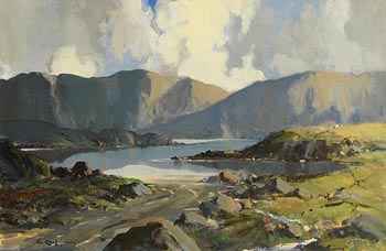 George K. Gillespie, Blue Reflections, Connemara, Co. Galway at Morgan O'Driscoll Art Auctions