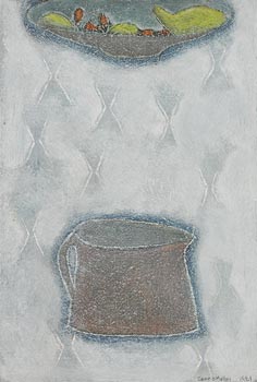 Jane O'Malley, Brown Jug in White (1981) at Morgan O'Driscoll Art Auctions