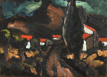 Josef Herman, Road to the Mountains (1968) at Morgan O'Driscoll Art Auctions