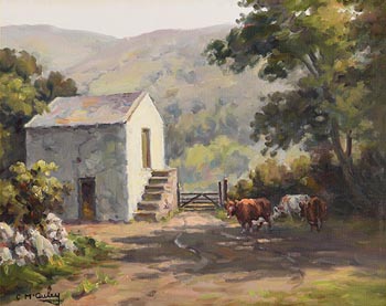 Charles J. McAuley, The Whitewashed Barn at Morgan O'Driscoll Art Auctions