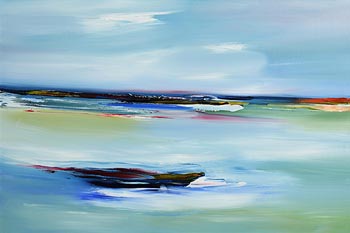 Majella O'Neill Collins, Calm Seas, Sherkin Island (2020) at Morgan O'Driscoll Art Auctions