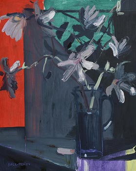 Brian Ballard, Magnolias against Red (1989) at Morgan O'Driscoll Art Auctions