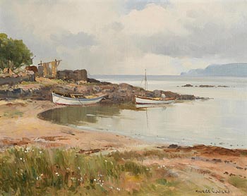 Maurice Canning Wilks, Low Tide, Rockport, Cushendun, Co. Antrim at Morgan O'Driscoll Art Auctions