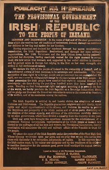 1916, Cast of the Authentic Print of the Irish Proclamation (which includes original type setting errors) (2016) at Morgan O'Driscoll Art Auctions