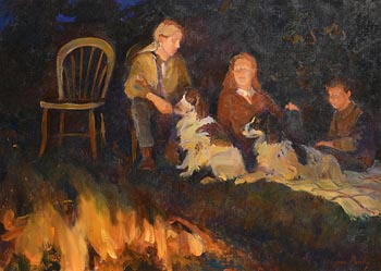 June Brilly, Fire Talk at Morgan O'Driscoll Art Auctions