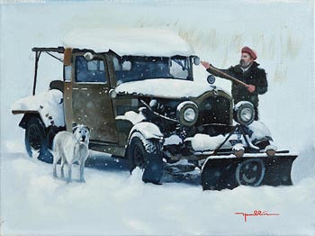 Mike Hamblin, Snow Plough at Morgan O'Driscoll Art Auctions