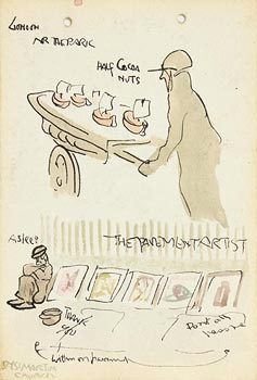 Jack Butler Yeats, The Pavement Artist at Morgan O'Driscoll Art Auctions