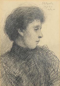 John Butler Yeats, Portrait of Violet Martin (1903) at Morgan O'Driscoll Art Auctions