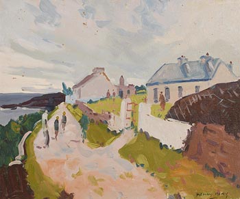 Henry Healy, Cottages in Achill at Morgan O'Driscoll Art Auctions
