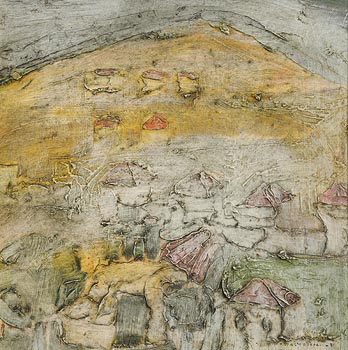 Padraig MacMiadhachain, Yellow Hill of Gomera, Canary Island (1971) at Morgan O'Driscoll Art Auctions