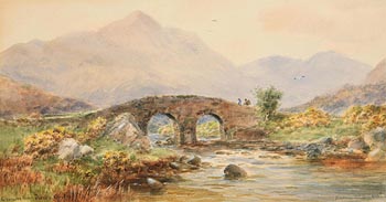 Alexander Williams, Old Bridge Glanmore River, Derreen, Kerry at Morgan O'Driscoll Art Auctions