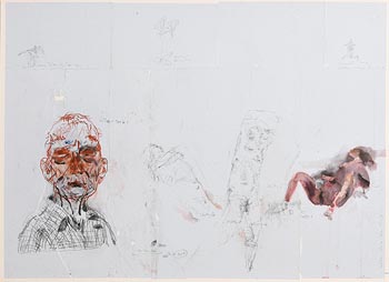 Patrick Graham, Studio Studies and Self-Portrait (2016) at Morgan O'Driscoll Art Auctions