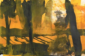 Hughie O'Donoghue, Yellow Man Study (2008) at Morgan O'Driscoll Art Auctions
