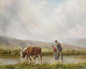 Charles J. McAuley, Herding Them Home at Morgan O'Driscoll Art Auctions